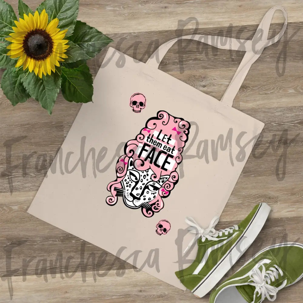 ’Let Them Eat Face’ tote bag One size / Natural Bags