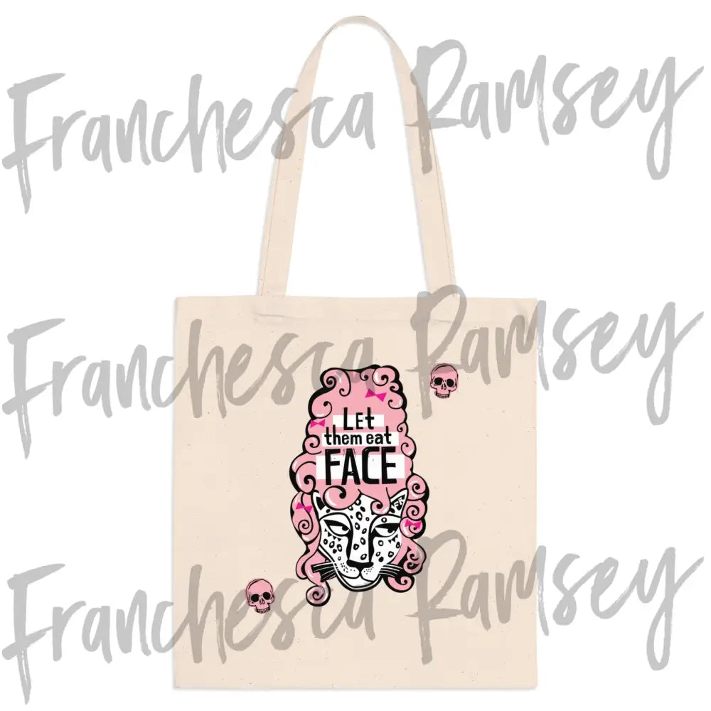 ’Let Them Eat Face’ tote bag One size / Natural Bags