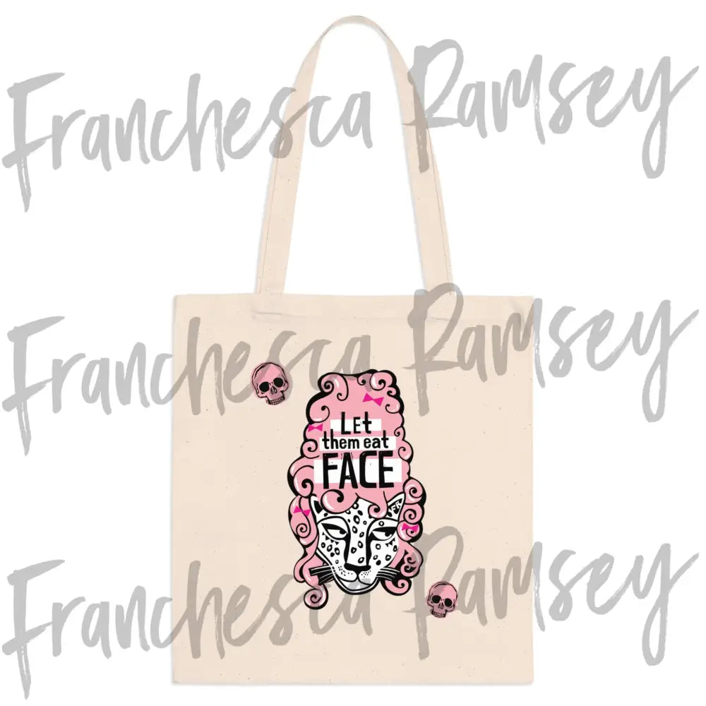 ’Let Them Eat Face’ tote bag One size / Natural Bags