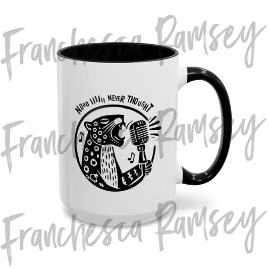 ’No I Never Thought’ Leopards Eating Faces Mug Mug