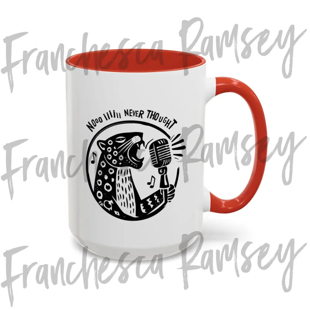’No I Never Thought’ Leopards Eating Faces Mug Mug