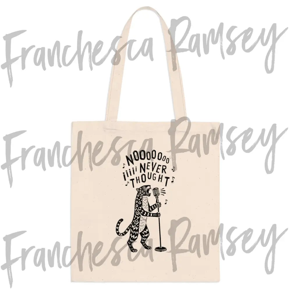 ’No I Never Thought’ natural tote bag One size / Natural Bags