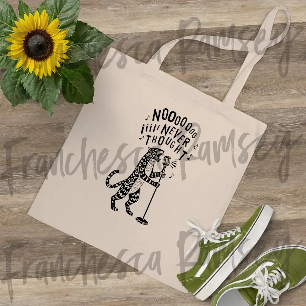 ’No I Never Thought’ natural tote bag One size / Natural Bags