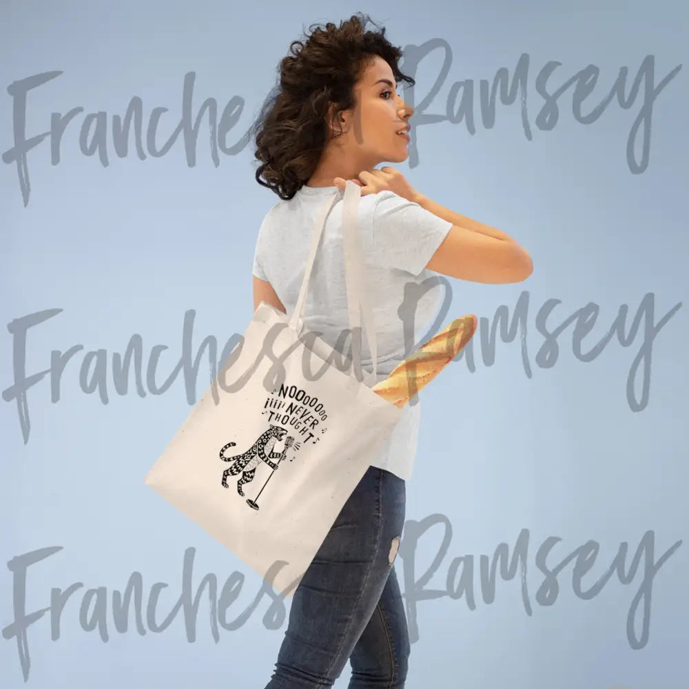 ’No I Never Thought’ natural tote bag One size / Natural Bags