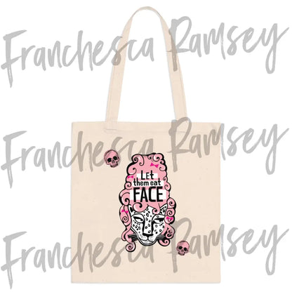 ’Let Them Eat Face’ tote bag One size / Natural Bags