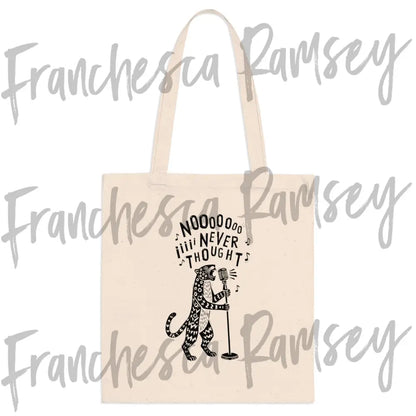 ’No I Never Thought’ natural tote bag One size / Natural Bags